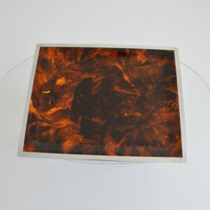 Plateau seventies plexi et chrome 1970 vintage 17