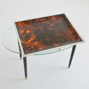 Plateau seventies plexi et chrome 1970 vintage 18