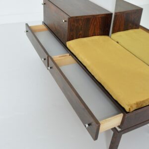 Meuble d&rsquo;entrée : Coiffeuse scandinave palissandre 1950 vintage 20