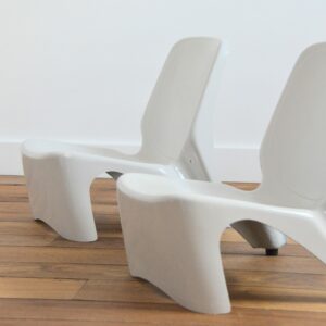 sièges – fauteuils fibre de verre 1960 vintage 24