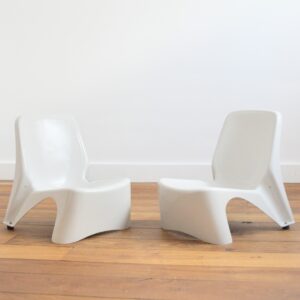 sièges – fauteuils fibre de verre 1960 vintage 3