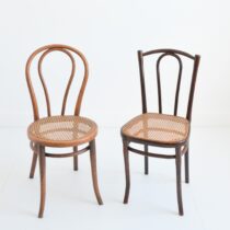 2 chaises Thonet bois et cannage 1930 vintage 1