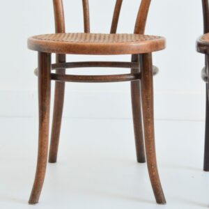 2 chaises Thonet bois et cannage 1930 vintage 6