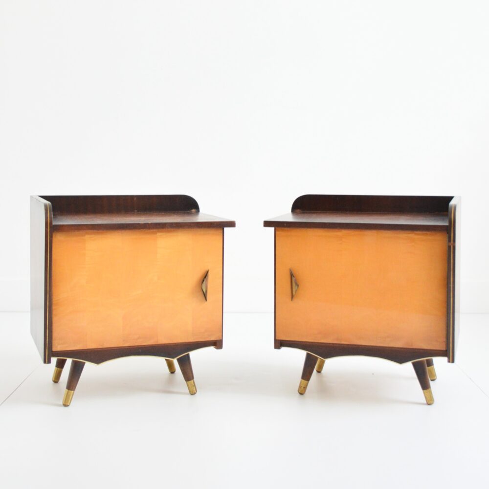Paire de chevets 1950 vintage