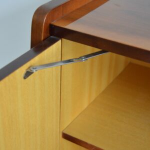 Petite enfilade : Meuble de rangement bois de loupe 1950 vintage 12