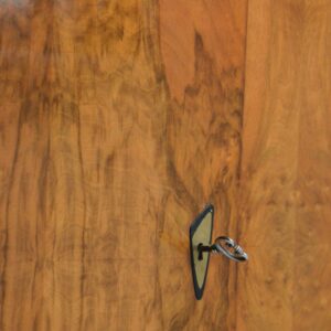 Petite enfilade : Meuble de rangement bois de loupe 1950 vintage 19