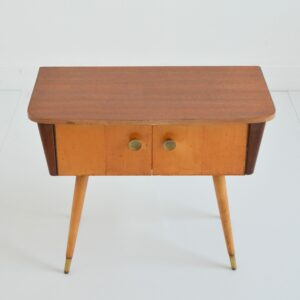 Petite console : Chevet pieds compas 1950 vintage 11