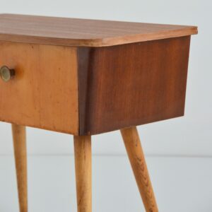 Petite console : Chevet pieds compas 1950 vintage 18