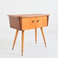 Petite console : Chevet pieds compas 1950 vintage 2