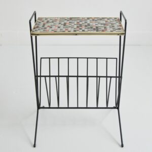 Porte revues : Table d’appoint mosaïque 1950 vintage 12