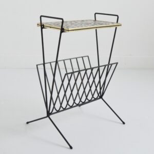 Porte revues : Table d’appoint mosaïque 1950 vintage 4