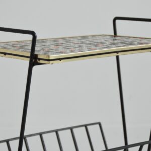 Porte revues : Table d’appoint mosaïque 1950 vintage 6