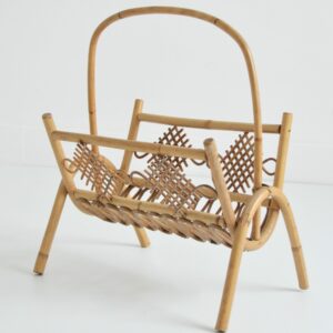 Porte revues rotin 1960 vintage 16
