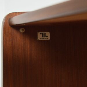 Secrétaire scandinave teck 1960 vintage 11