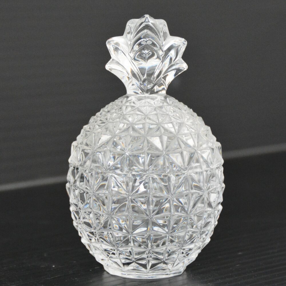 Sucrier / Bonbonnière ananas cristal 1970
