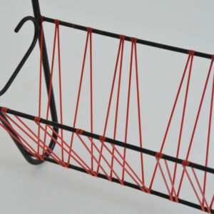 Table d&rsquo;appoint : Porte revues scoubidou 1950 vintage 10