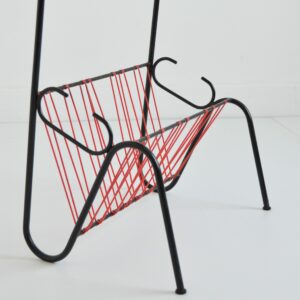 Table d&rsquo;appoint : Porte revues scoubidou 1950 vintage 4