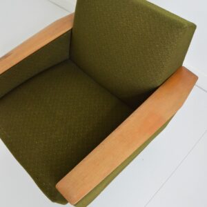 Fauteuil pivotant années 50 scandinave vintage 14