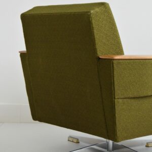Fauteuil pivotant années 50 scandinave vintage 20