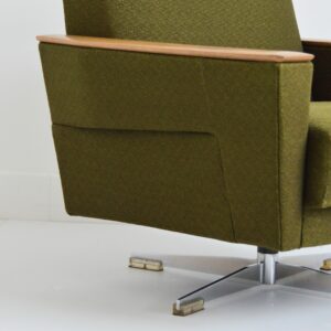 Fauteuil pivotant années 50 scandinave vintage 3