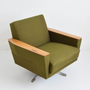 Fauteuil pivotant années 50 scandinave vintage 6