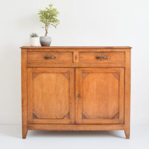 Buffet Parisien 1930 Art Déco chêne doré vintage 12