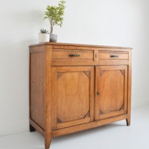Buffet Parisien 1930 Art Déco chêne doré vintage 16