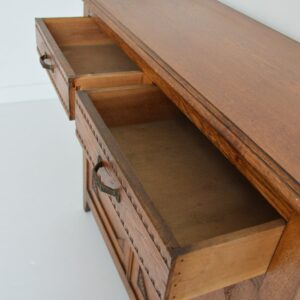 Buffet Parisien 1930 Art Déco chêne doré vintage 27