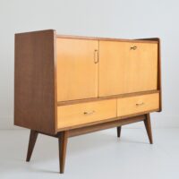 Enfilade : Meuble bar pieds compas 1950 vintage 27