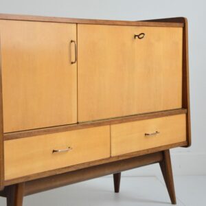 Enfilade : Meuble bar pieds compas 1950 vintage 28