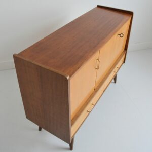 Enfilade : Meuble bar pieds compas 1950 vintage 29