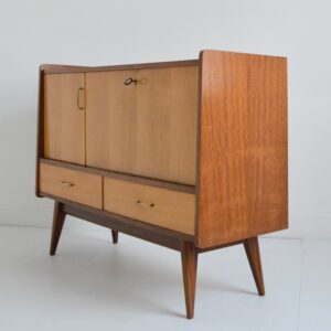 Enfilade : Meuble bar pieds compas 1950 vintage 31