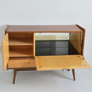 Enfilade : Meuble bar pieds compas 1950 vintage 9