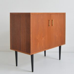Petit meuble de rangement : Commode : Enfilade scandinave teck 1960 vintage 12