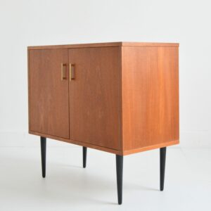 Petit meuble de rangement : Commode : Enfilade scandinave teck 1960 vintage 22