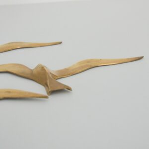 Trois Mouettes Murales en Laiton 1960 vintage 10