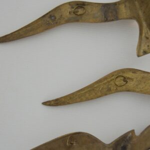 Trois Mouettes Murales en Laiton 1960 vintage 13