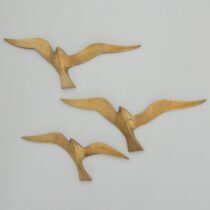 Trois Mouettes Murales en Laiton 1960 vintage 3