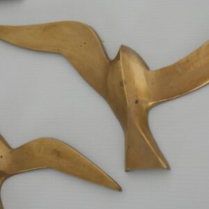 Trois Mouettes Murales en Laiton 1960 vintage 8
